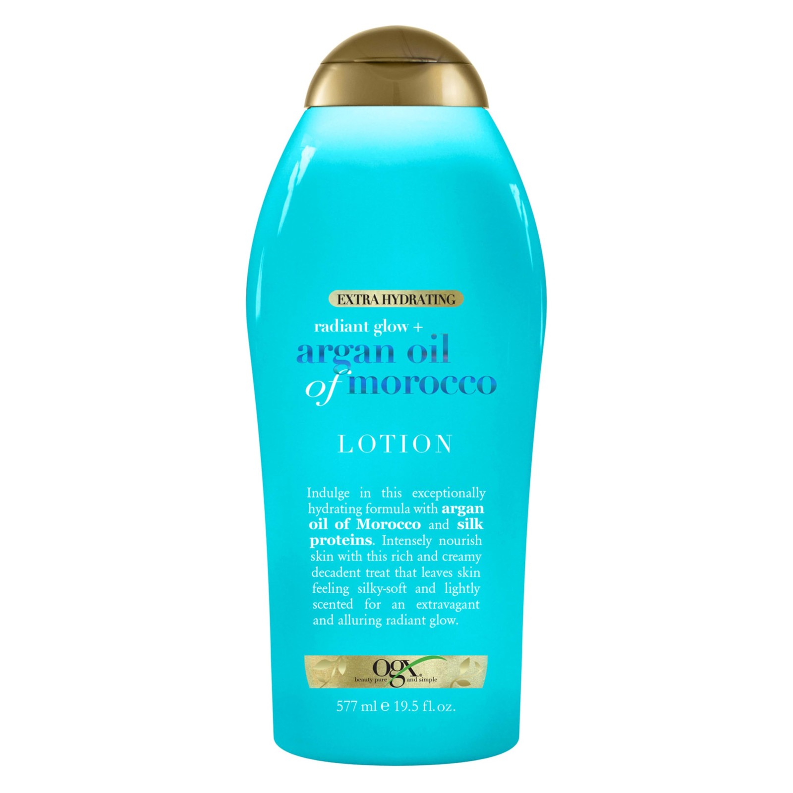 OGX Radiant Glow + Argan Oil of Morocco Extra 19.5 Fl Oz (Pack 1), BLUE