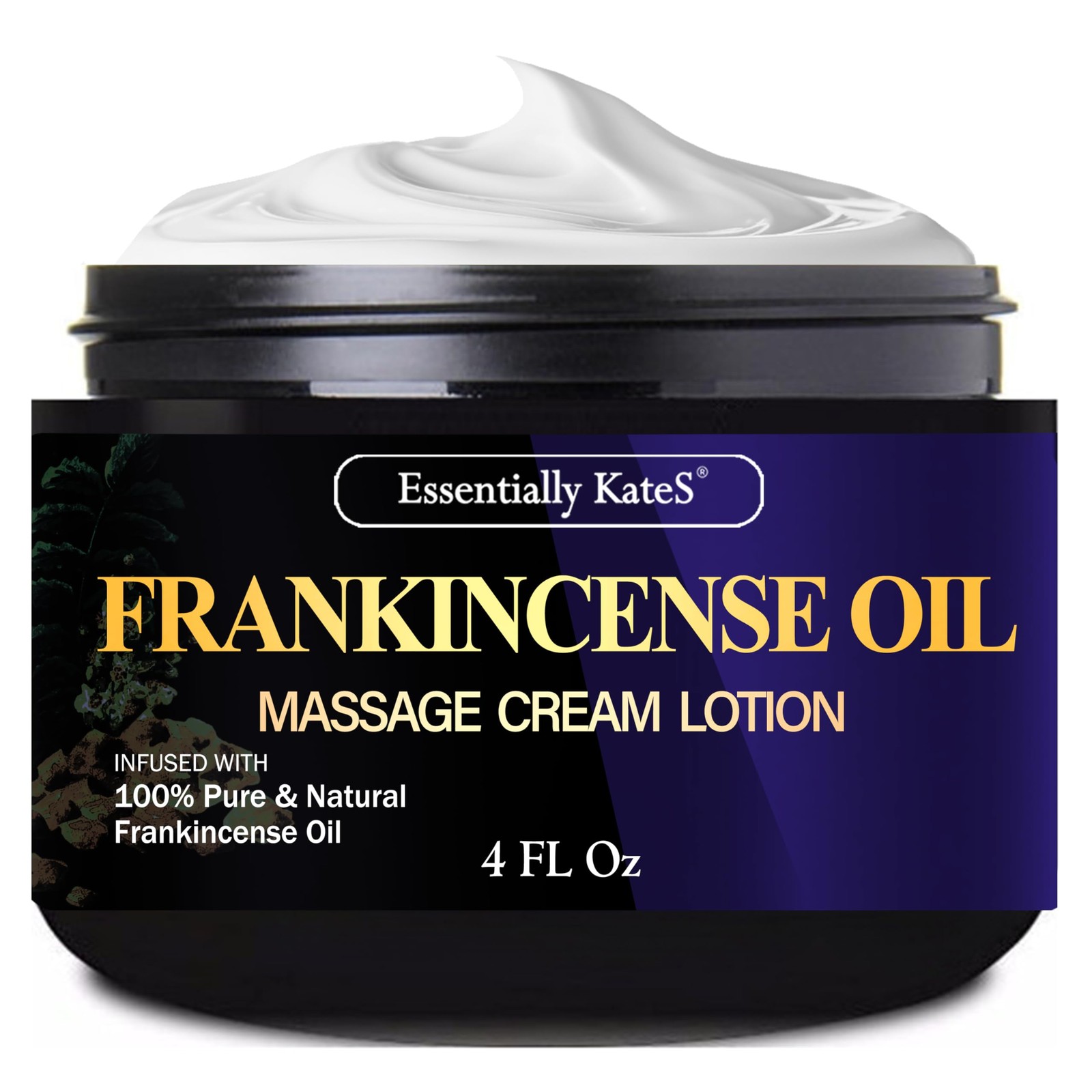 Frankincense Massage Lotion 4 Fl Oz – Infused with Ceramid 1, 3 and 6II – Fig…