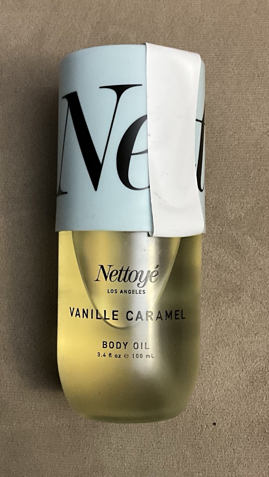 Nettoye Vanilla Caramel Body Oil, 3.4 oz / 100 ml, New