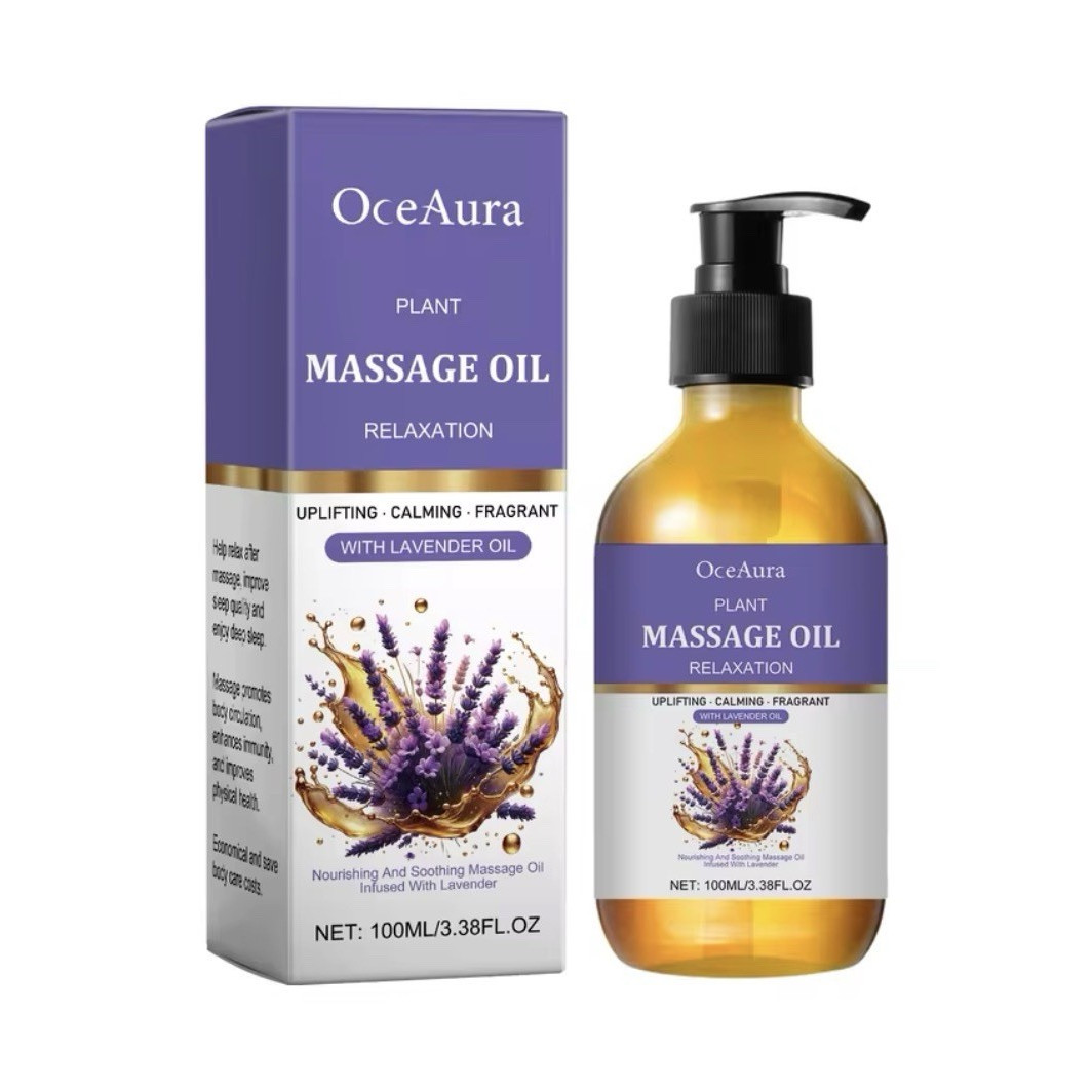 OceAura Massage Sleep, Napping Oil with Lavender Oil, Lavender Scent, 3.38 fl oz