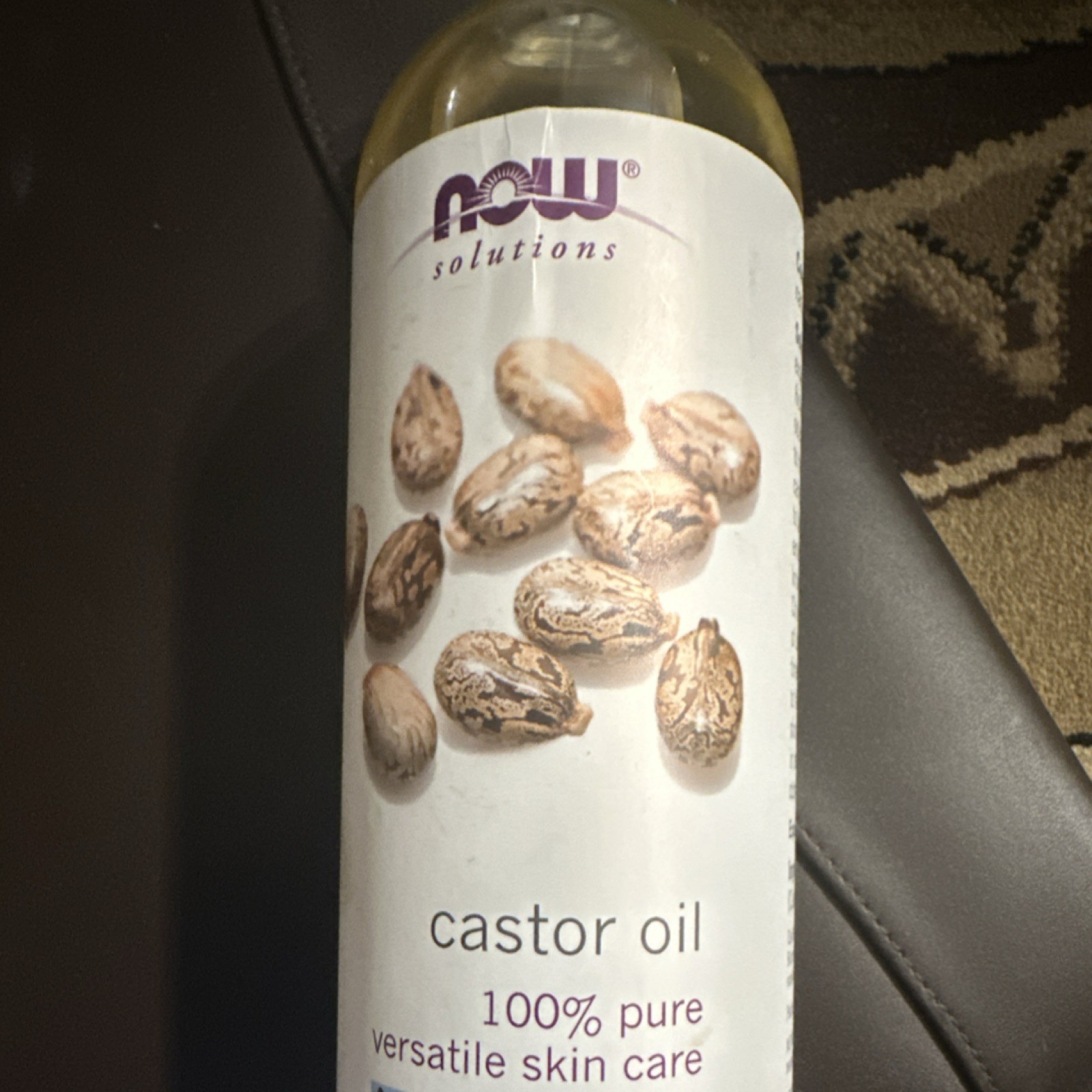 NOW Solutions Castor Oil Expeller-Pressed Hexane-Free Non-GMO 16 fl oz