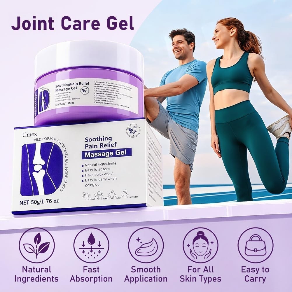 Soothing Relief Massage Gel – 2PCS Joint Pain Relief for Knees, Neck, Hands & Ba