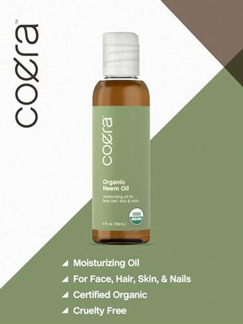 Neem Oil for Skin Hair & Nails | 4 fl oz | Certified 4 Fl Oz (Pack of 1)