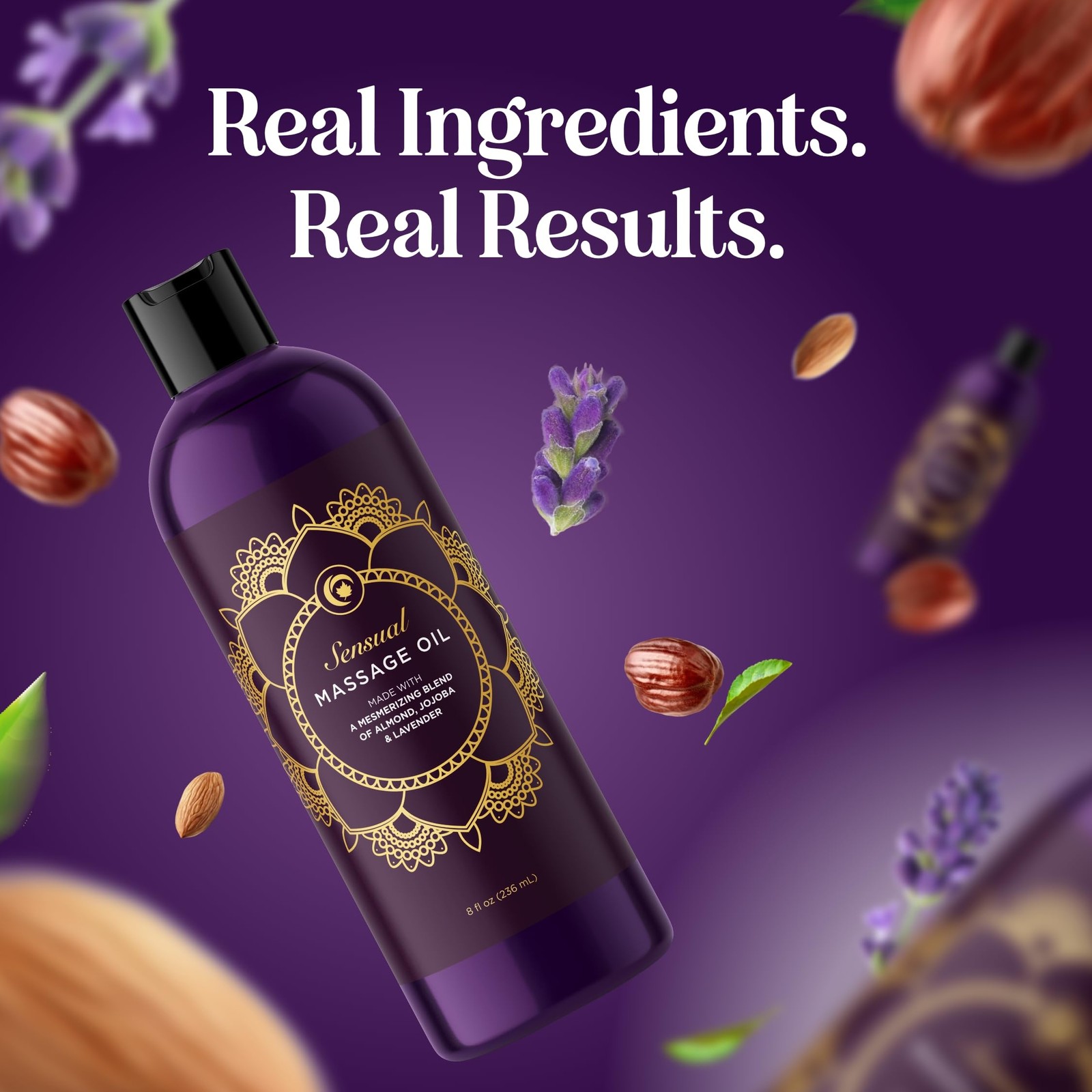 Aromatherapy Sensual Massage Oil for Couples – Relaxing Lavender Massaging Oil