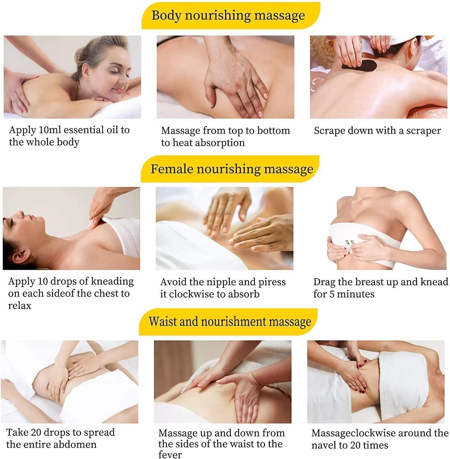 Oil for Skin,Arnica Oil,Sore Muslce Massage Oil,Spa Ginger Oil-Warming and Relax