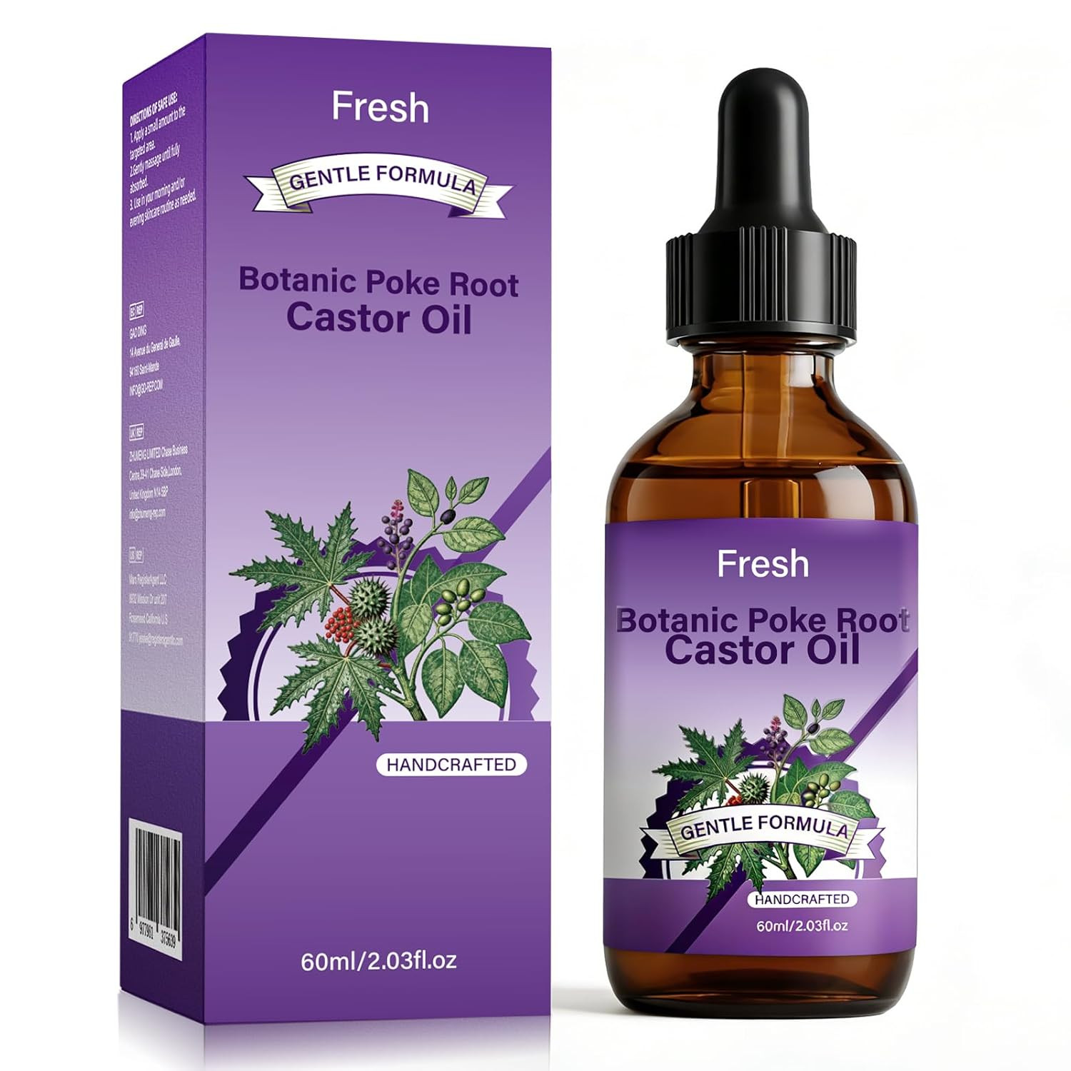Poke Root and Castor Oil – Poke Root & Castor Oil with Vitamin E – Natural Lymph