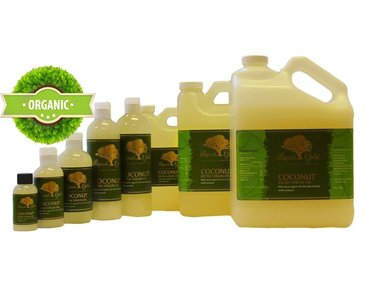 PREMIUM COCONUT OIL EXTRA VIRGIN UNREFINED Pure Organic Skin Hair Nails BodyCare