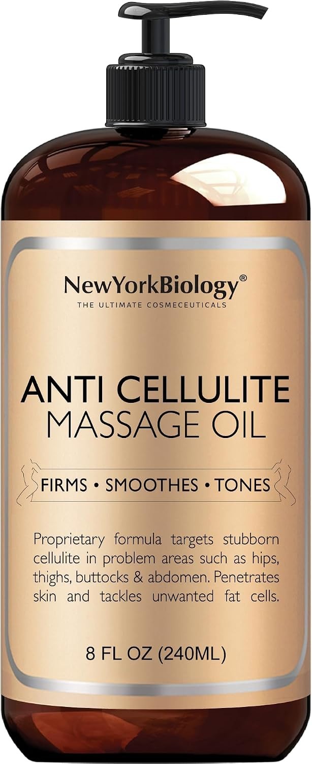 New York Biology Anti Cellulite Massage Oil 8 Fl. oz – Made with 100% Natural…