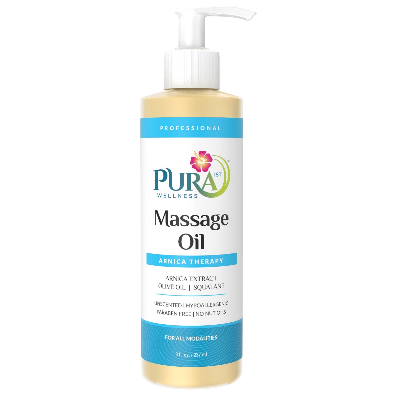 Pura 1st Arnica Therapy 8 Fl oz Massage Oil, 8 Oz (Pack of 1)