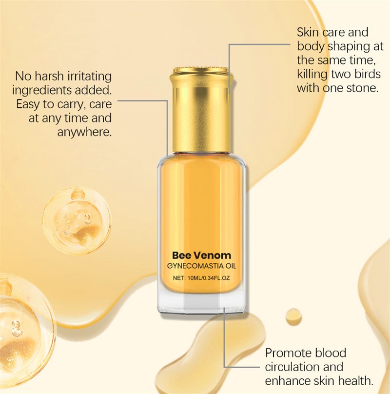 Bee Venom Gynecomastia Oil –Firming Chest | Treatment for Gynecomastia~Hot New