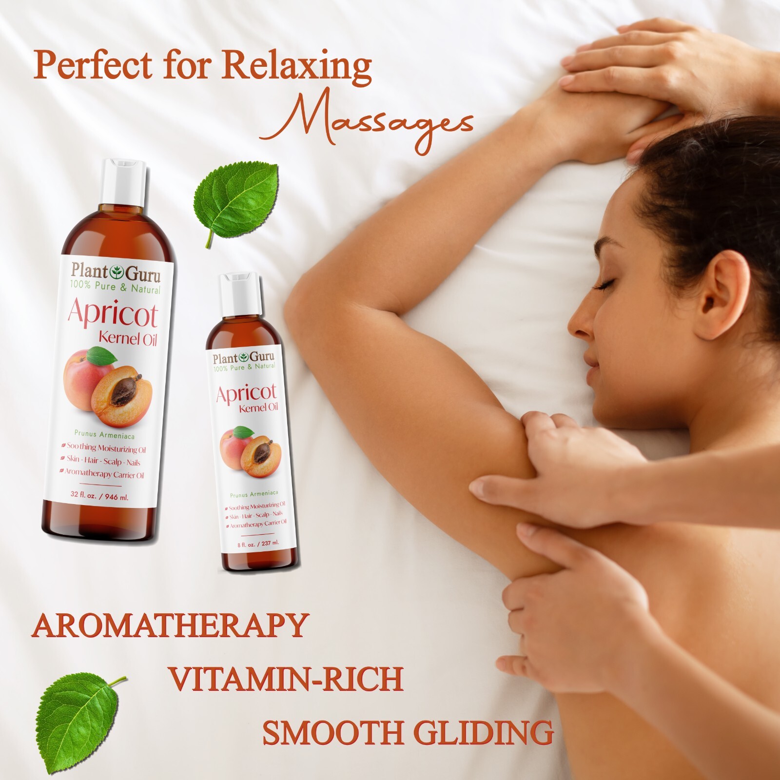 Apricot Kernel Oil 4 oz. 100% Pure Natural Seed Carrier For Skin, Hair, Face