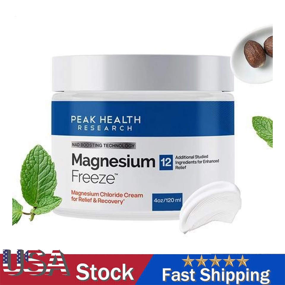 Magnesium Freeze – Topical Magnesium Cream With Niacinamide For Joints, Low Back