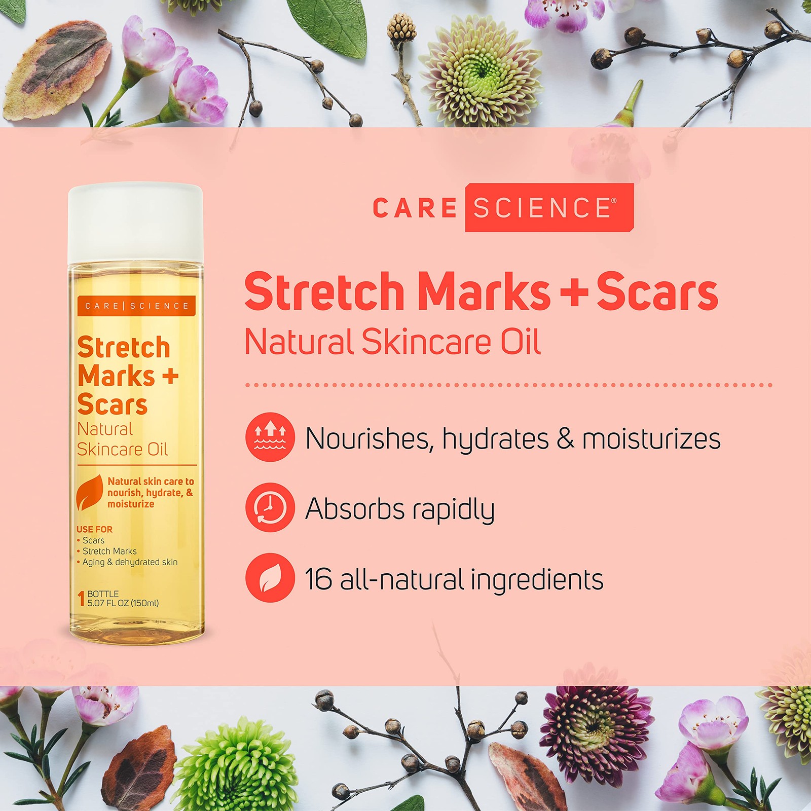 Natural Skin Care Body Oil For Scars and Stretch Marks | and Body Moisturizer…