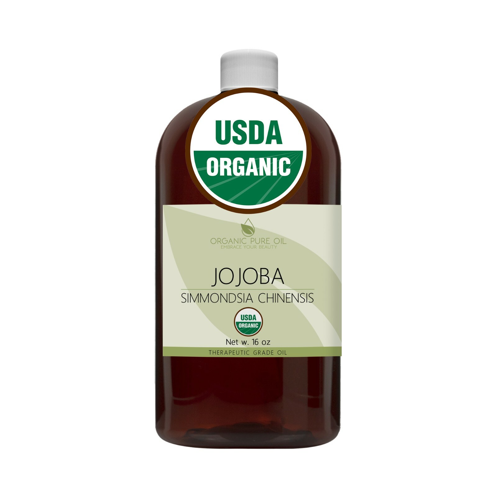 Organic jojoba oil bulk unrefined virgin raw non gmo 16 oz hohoba usda certifed