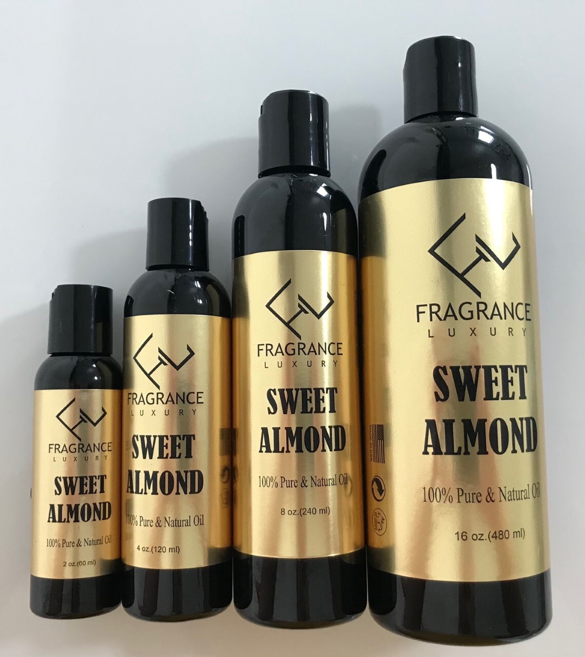 Sweet Almond carrier Oil 100% Pure Natural Organic For Skin,Face,Hair & Massage