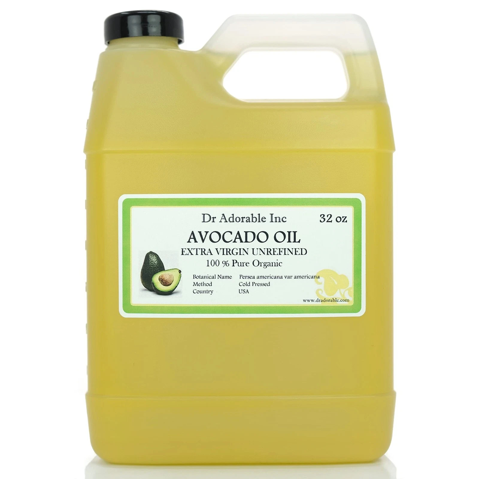 Dr Adorable 32 oz Avocado Oil UNREFINED 100% Pure Natural Organic Cold Pre…