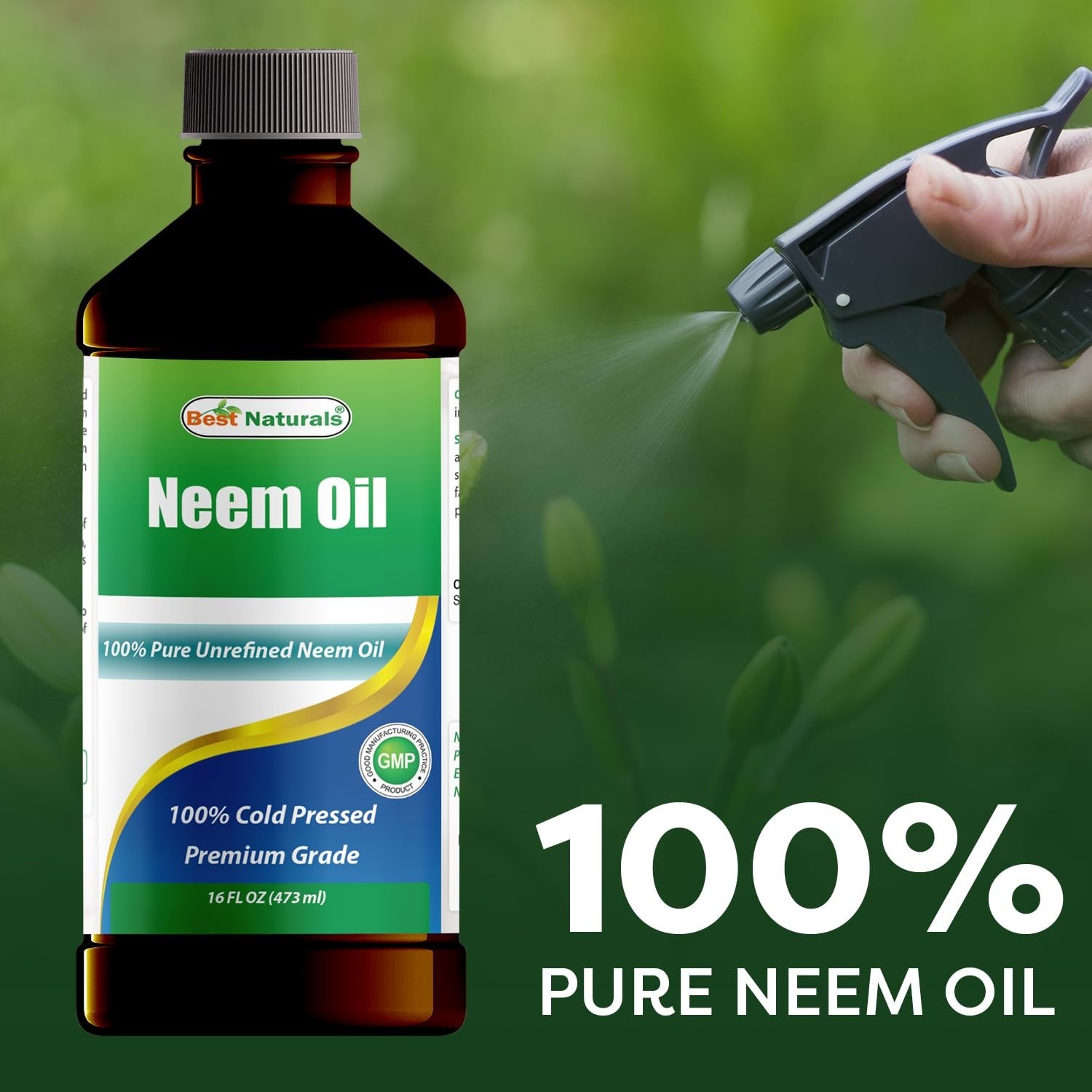 100% Pure Neem Oil – Cold Pressed & Unrefined, 16 OZ (2 Bottles) – Natural Skin