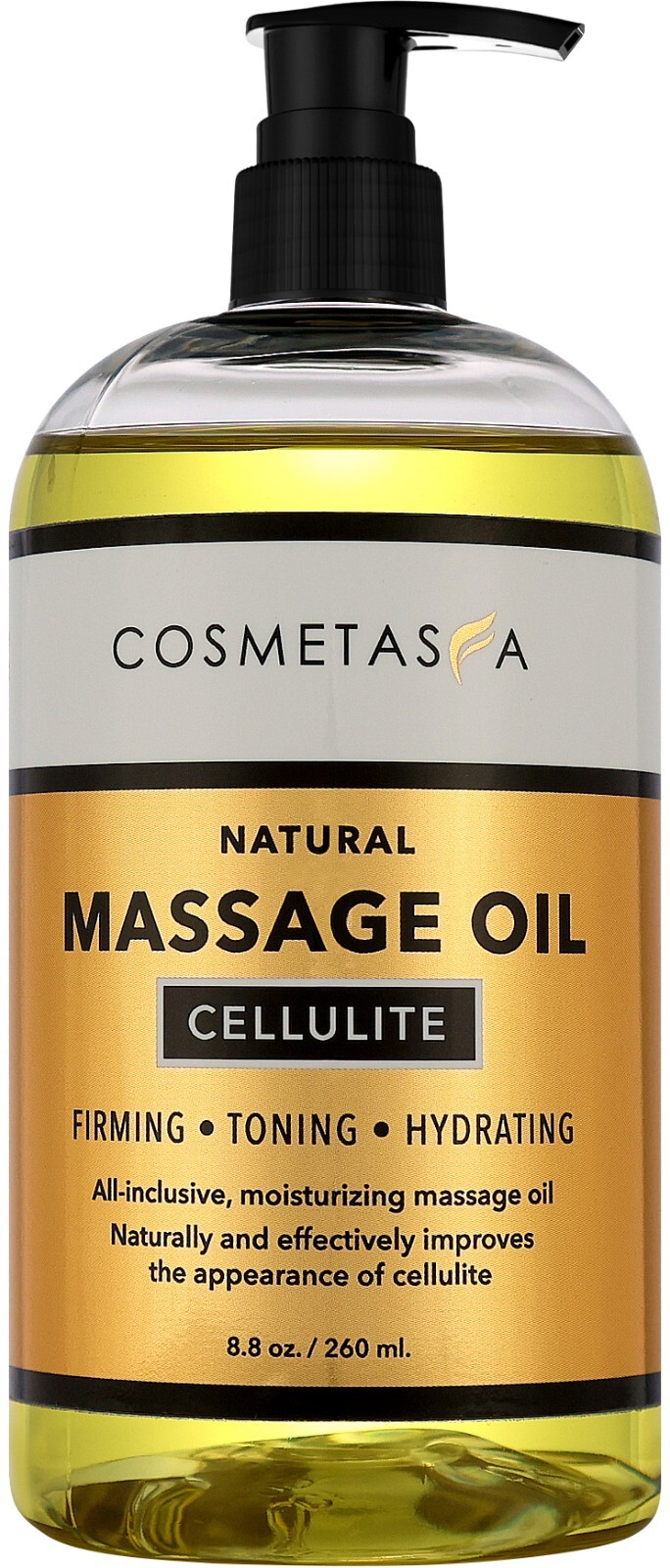 Anti Cellulite Massage Oil 8.8 oz With Pump by Cosmetasa