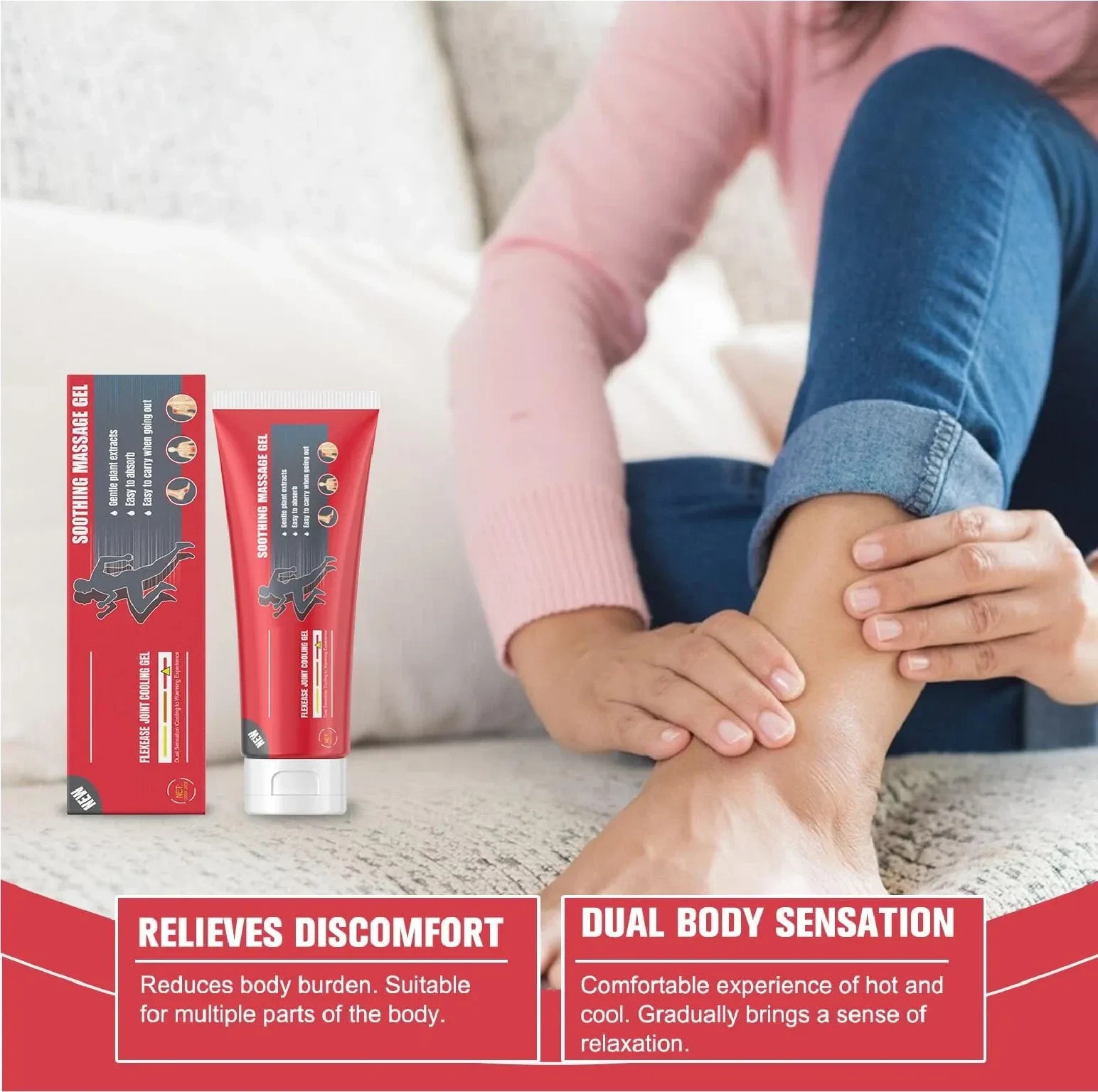 Joint Gel, Soothing Massage Cream, Joint Relief Massage Gel Rapid Cream 4.23oz
