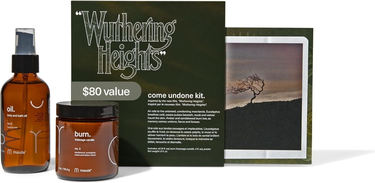 Maude x “WUTHERING HEIGHTS” Come Undone Kit, Limited 2 Piece Body Care gift set