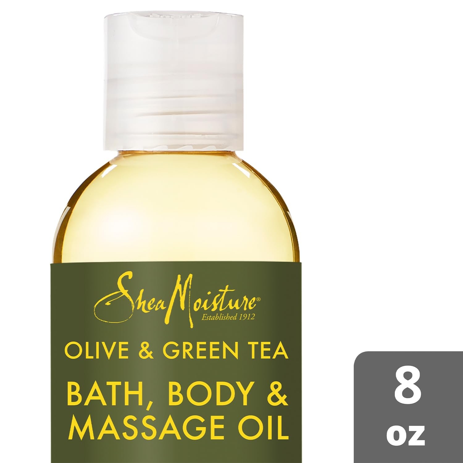 SheaMoisture Olive & Green Tea Bath, Body & Massage Oil 10 Fl Oz (Pack of 2)
