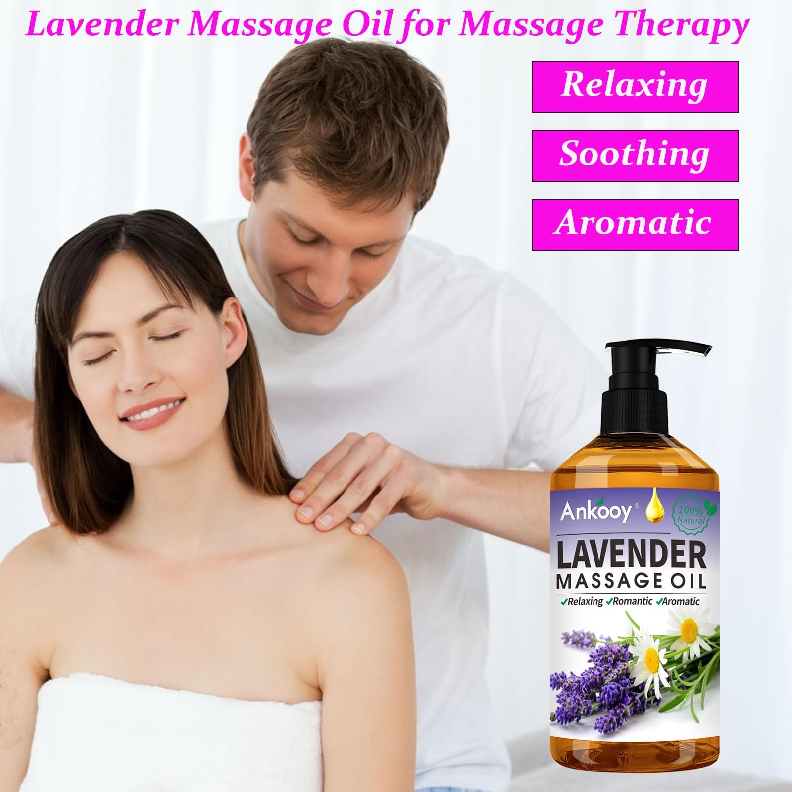 3 Pack Massage Oil for Massage Therapy,Sore Muscle Arnica Oil for Men Women