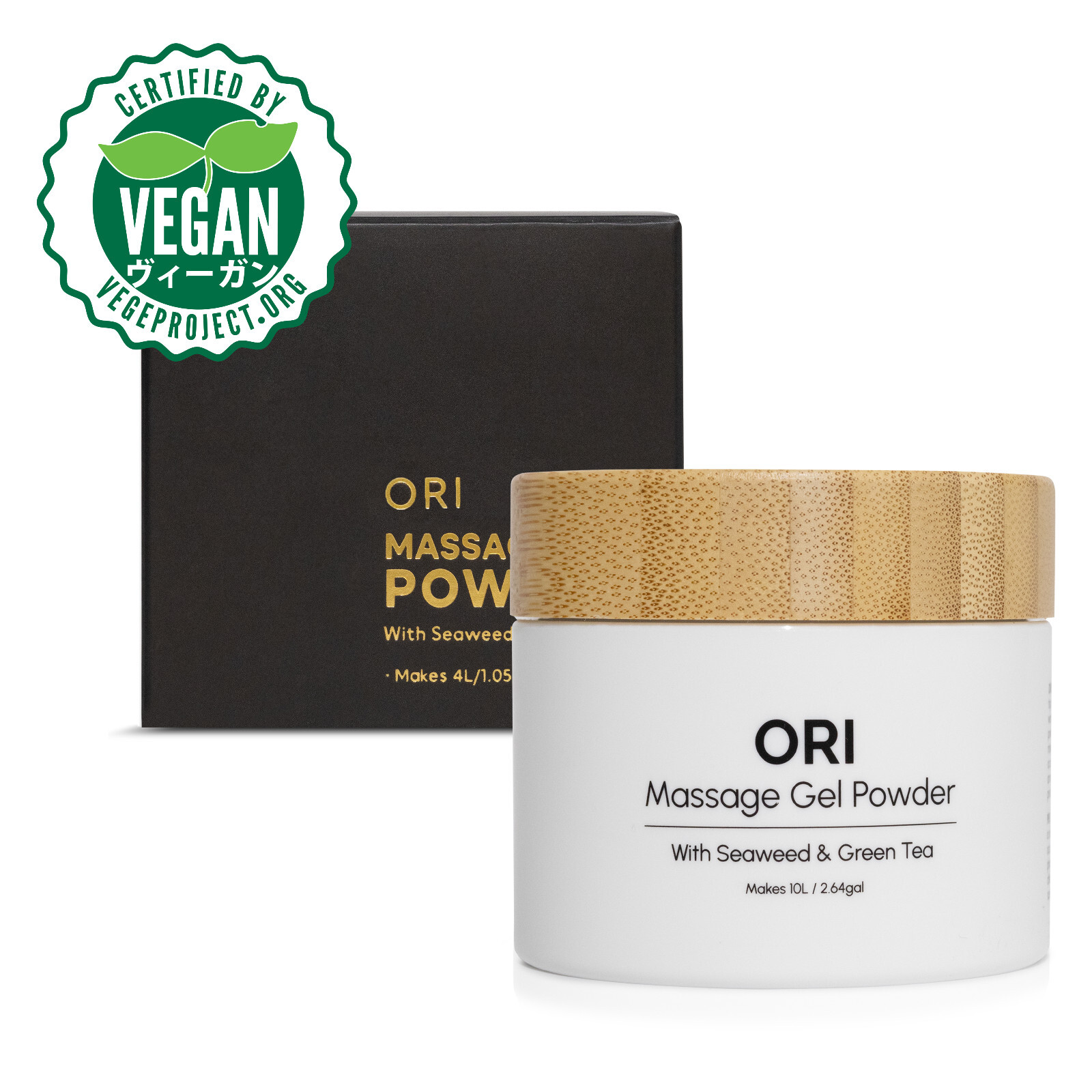 Nuru Massage Powder Makes 10L with Seaweed and Green Tea Extract- Made in JAPAN