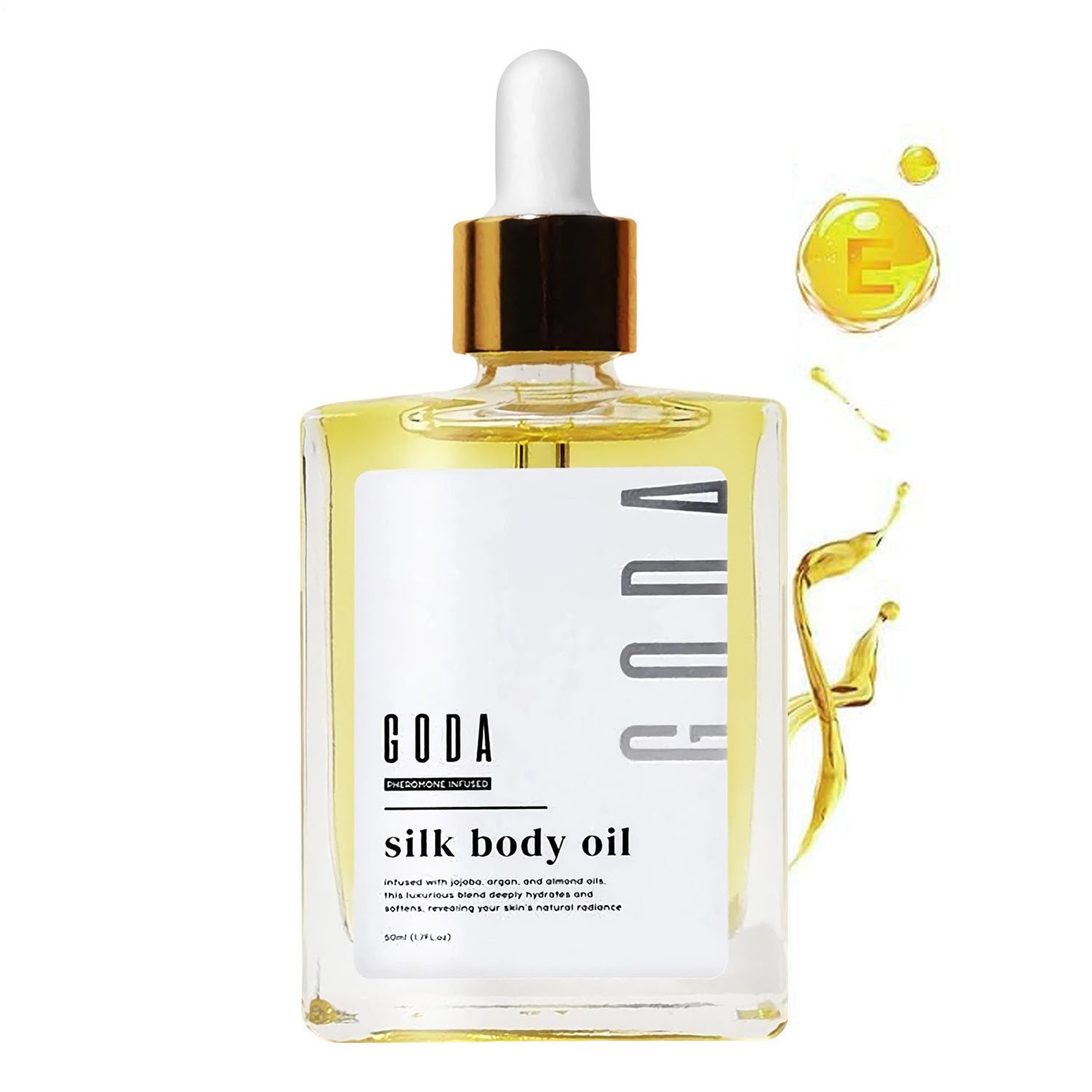 GODA Silk Body Oil – Deep Hydration for Dry & Crepey Skin,Anti-Aging Moisturizer