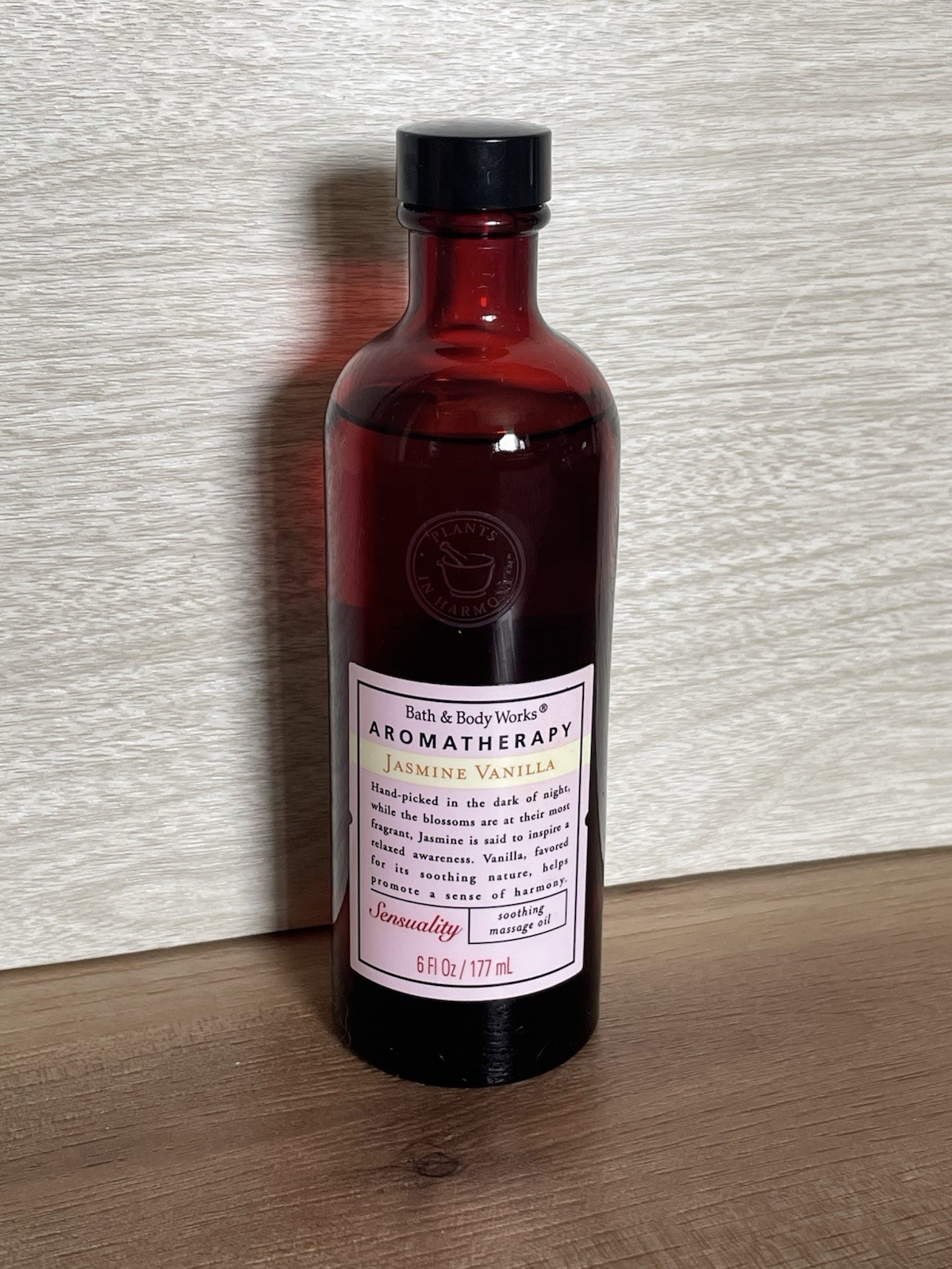 Bath & Body Works BBW Aromatherapy Jasmine Vanilla Sensuality Massage Oil 6 oz