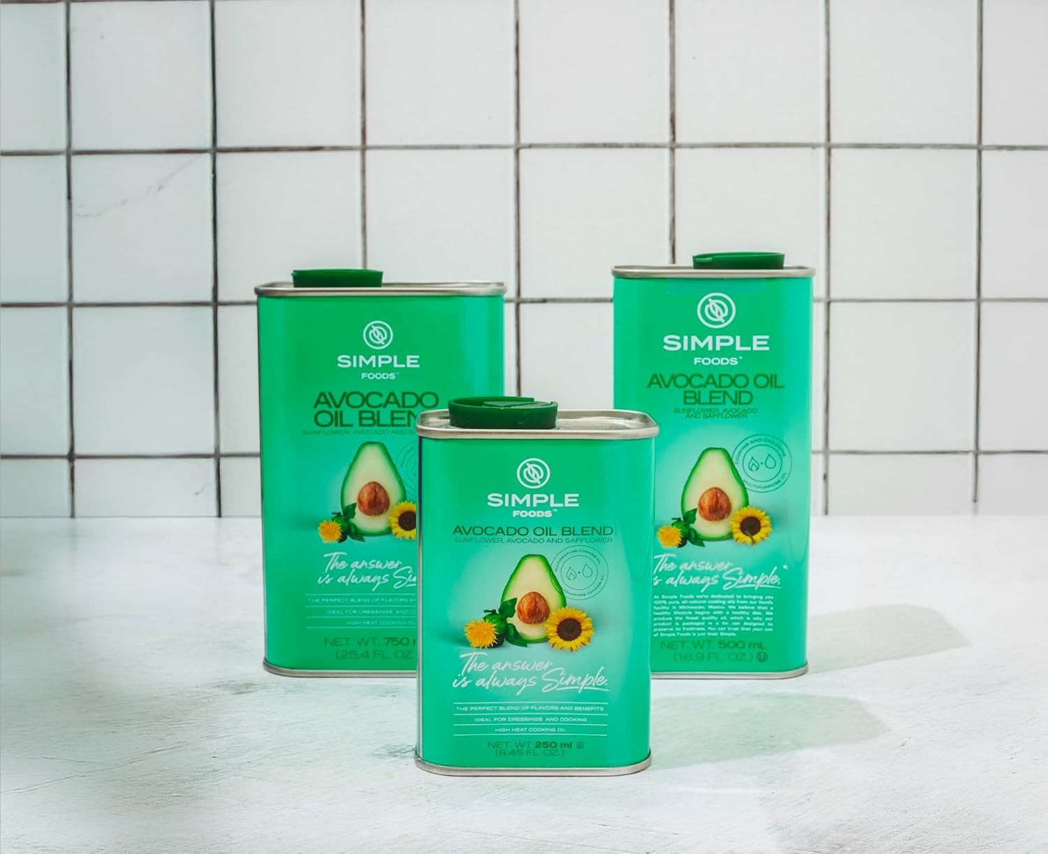 Unflavored Avocado Blend Oil – High Smoke Point for Frying & Dressings, 8.45 oz