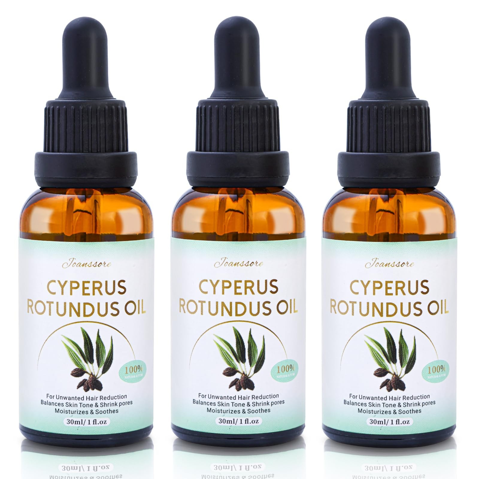 3 Pack Cyperus Rotundus Oil For Hair Removal, Cypress Rotundus Oil Reduces Un…