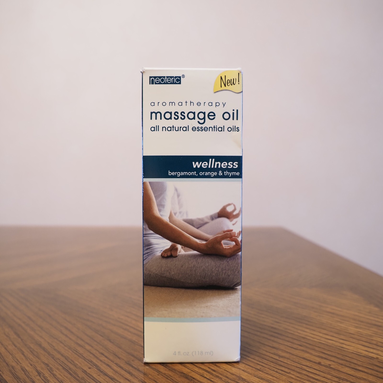 New NEOTERIC Aromatherapy WELLNESS All Natural Essential Massage Oil 4 Fl Oz