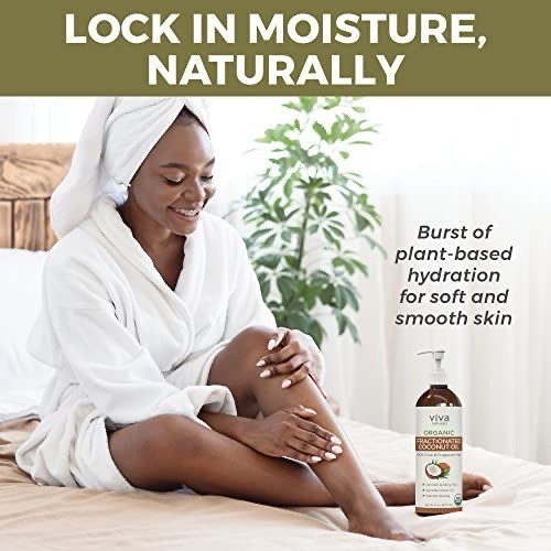 (2 Pack) Organic Fractionated Coconut Oil 16 fl oz – Skin Moisturizer, Exp 07/26