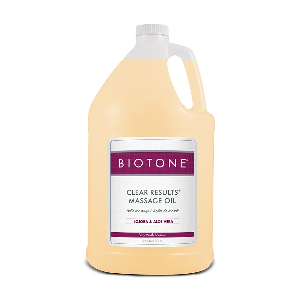 BIOTONE Clear Results Massage Oil –Unscented–Extra Glide Easy Wash– Professional