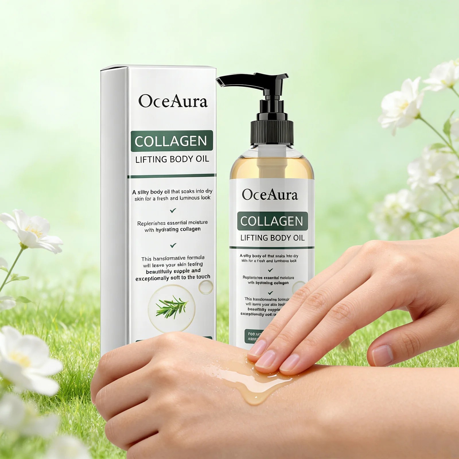 Collagen Lifting Body Oil Firming Anti Aging Wrinkles Scars & Stretch Mark