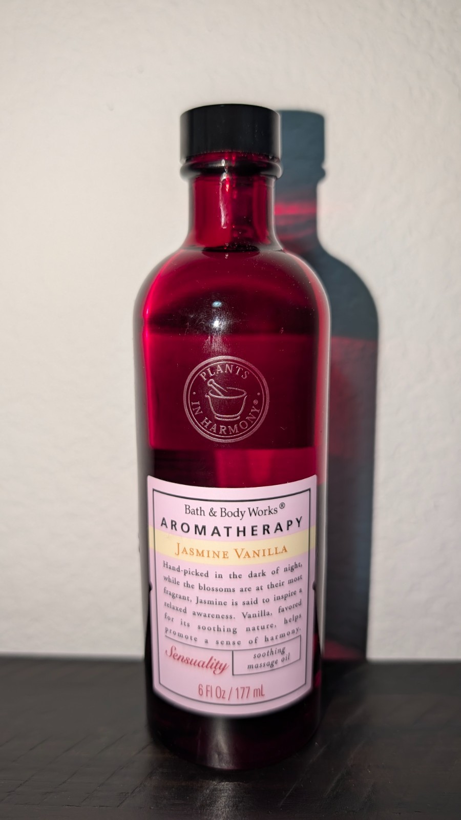 Bath & Body Works Aromatherapy JASMINE VANILLA Sensuality Massage Oil 6 fl oz