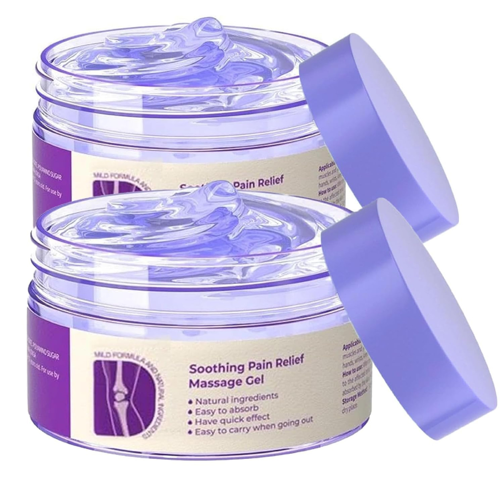 TIMLIFE 2PCS Joint Purple Gel, Purple Relief Soothing Massage Cream,Joint Activi