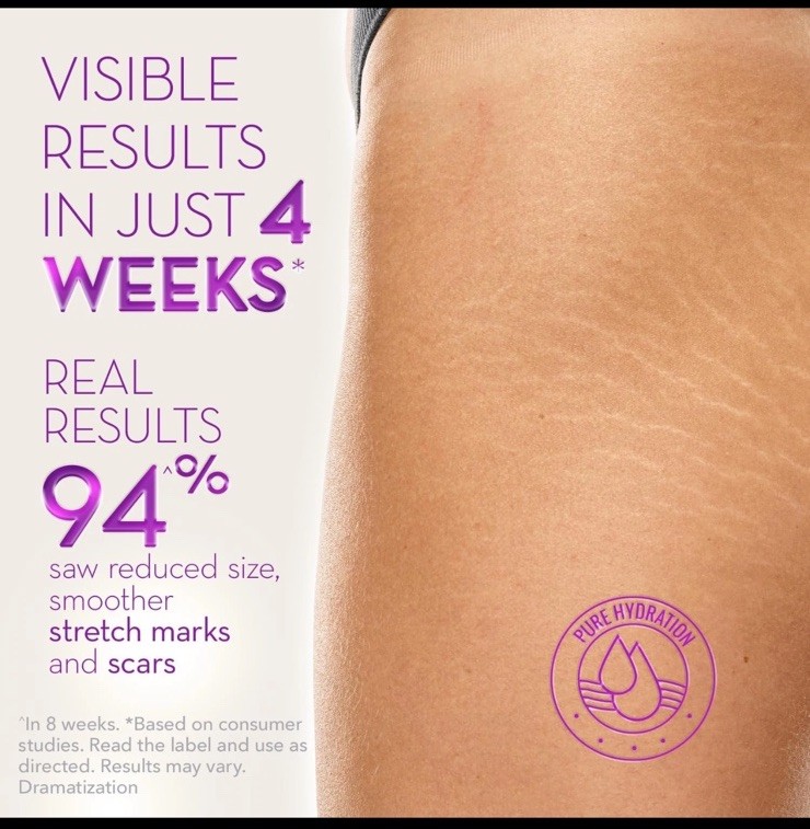 Cica Oil for Stretch Marks & Scars Visible Results in 4 Weeks Pre/Post Pregnancy
