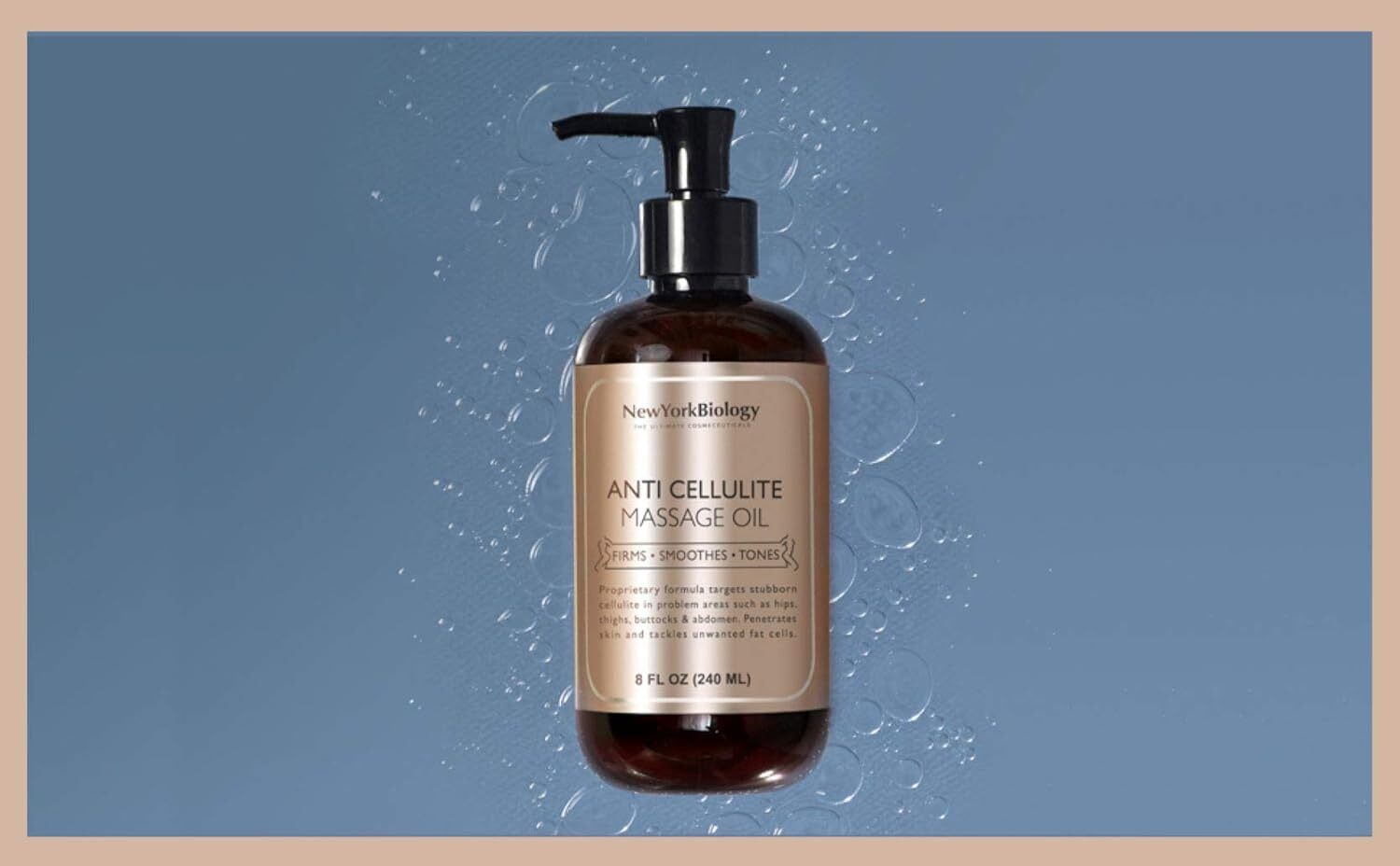 Anti Cellulite Oil 8 Fl Oz Natural Body Lubricant For Skin Firming And Toning