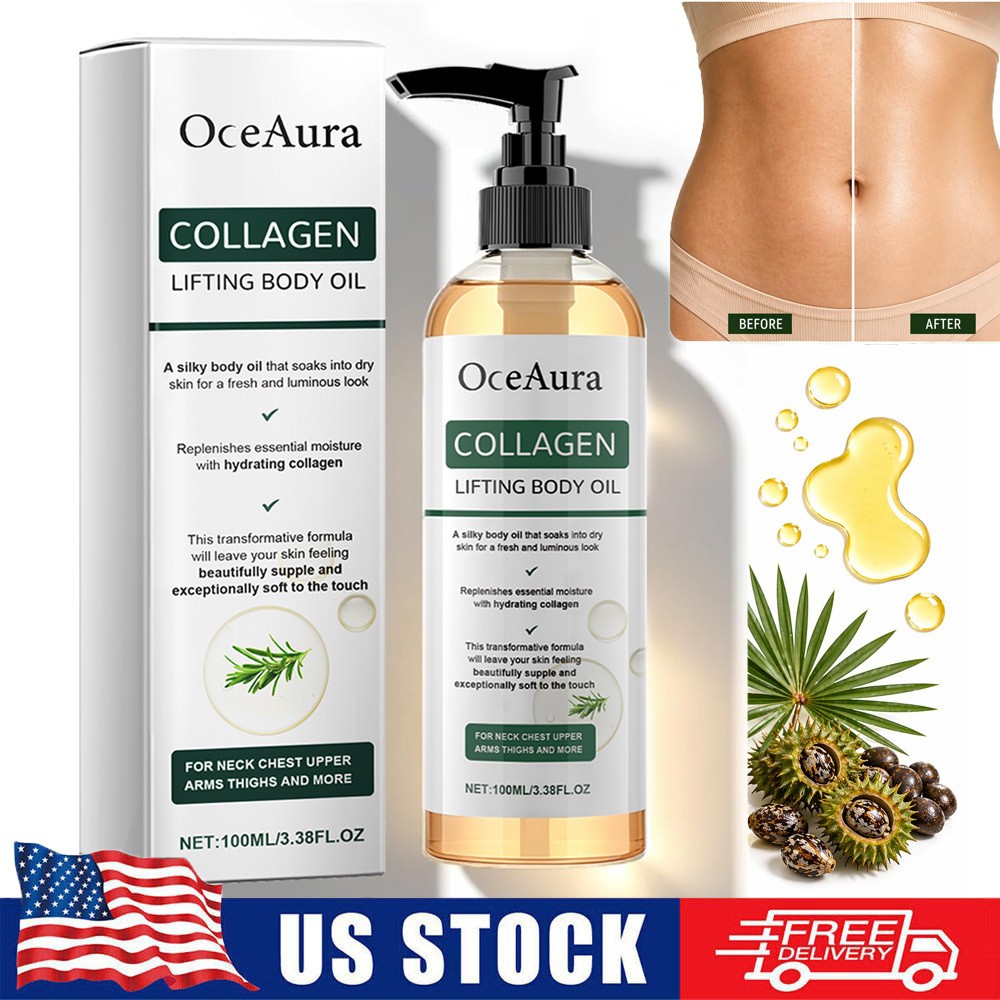 100ml Collagen Lifting Body Oil Firming Anti Aging Wrinkles Scars & Stretch Mark