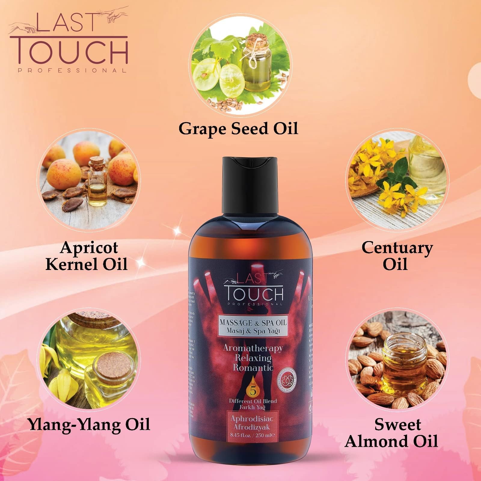 Aphrodisiac Massage Oil for Couples – 8.45 Fl Oz (Pack of 1),