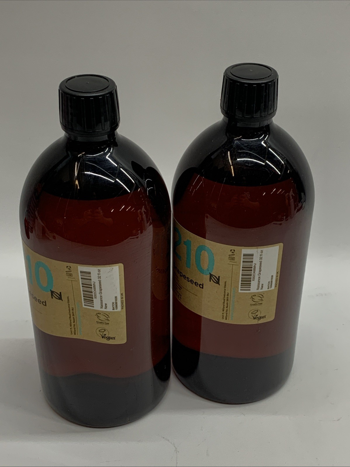 GRAPESEED OIL CARRIER COLD PRESSED 100% PURE 32 OZ grape seed Massage Lot Of 2