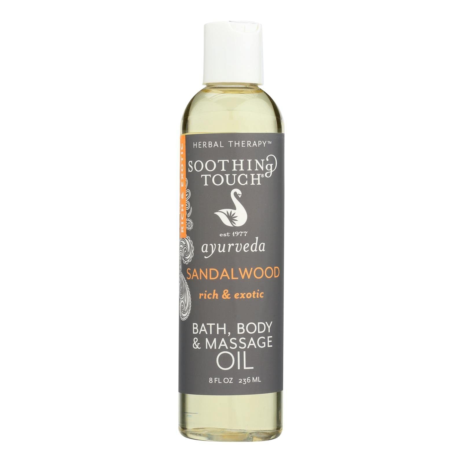 Natural Herbal Body Lubricant 1 Oz Soothing Touch Sandalwood Bath Oil 8 Oz