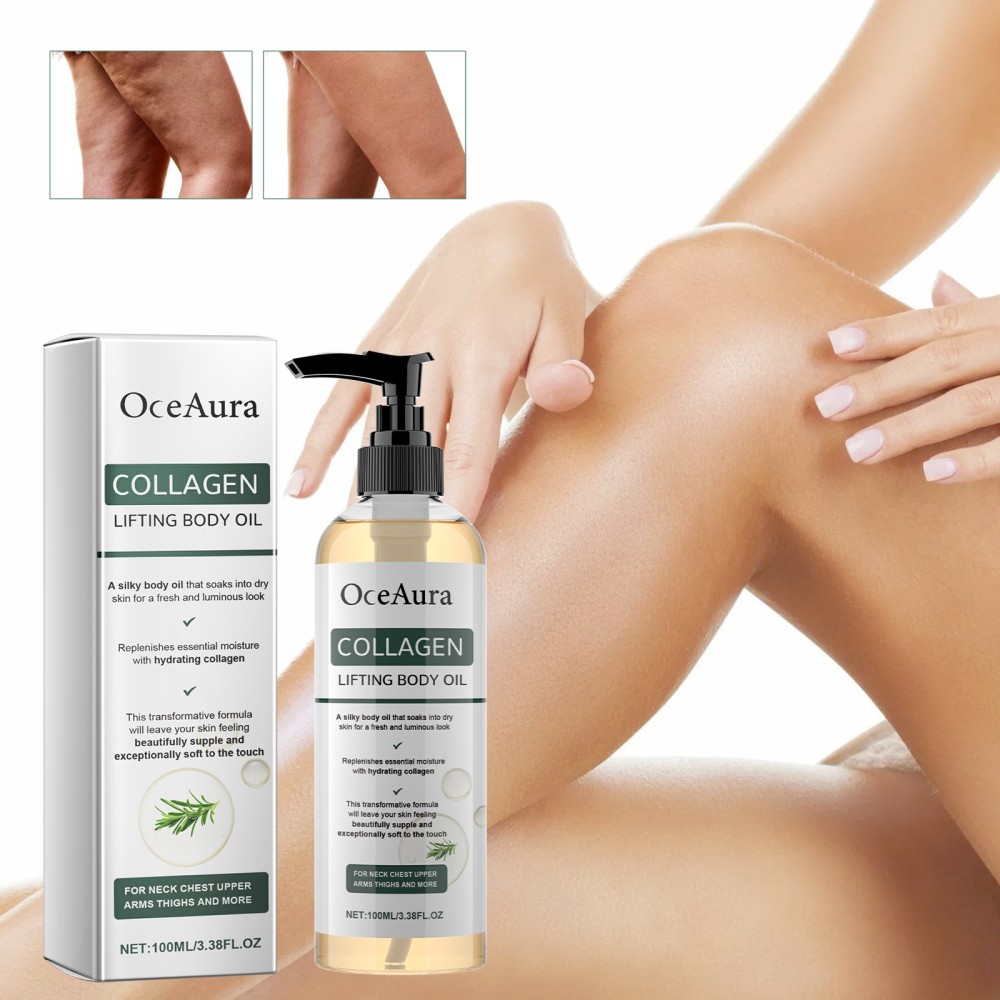 Hydrating Collagen Lifting Body Oil Anti-Aging Moisturizing for Crepey Skin Care