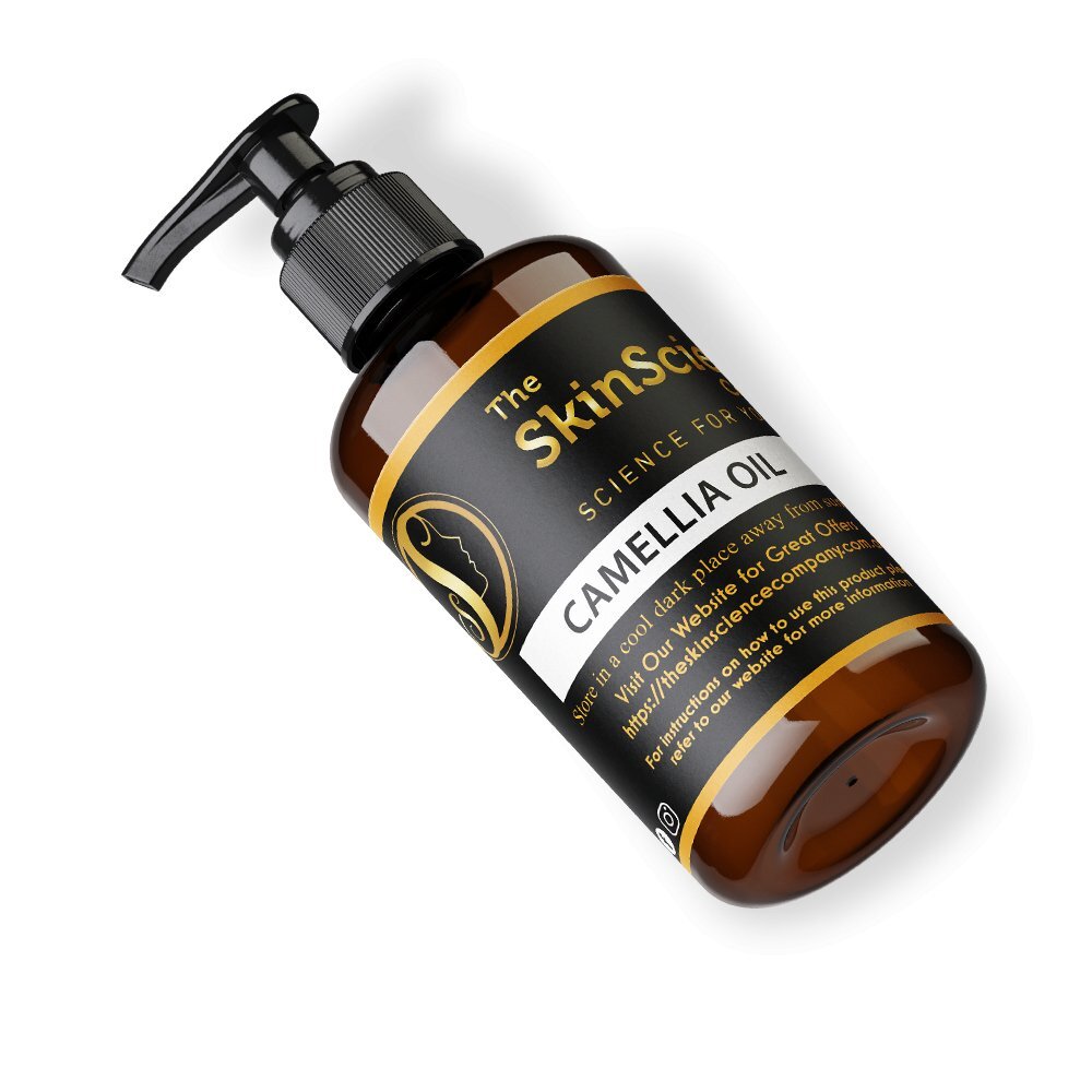 Organic Camellia Seed Oil, Tea Seed Oil Pure Cold Pressed Hair, Skin and Nails