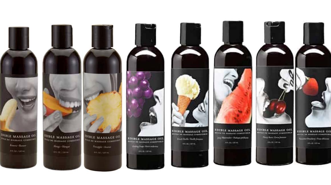 Earthly Body Flavored Edible Massage Oil Natural Vegan Choose Flavor