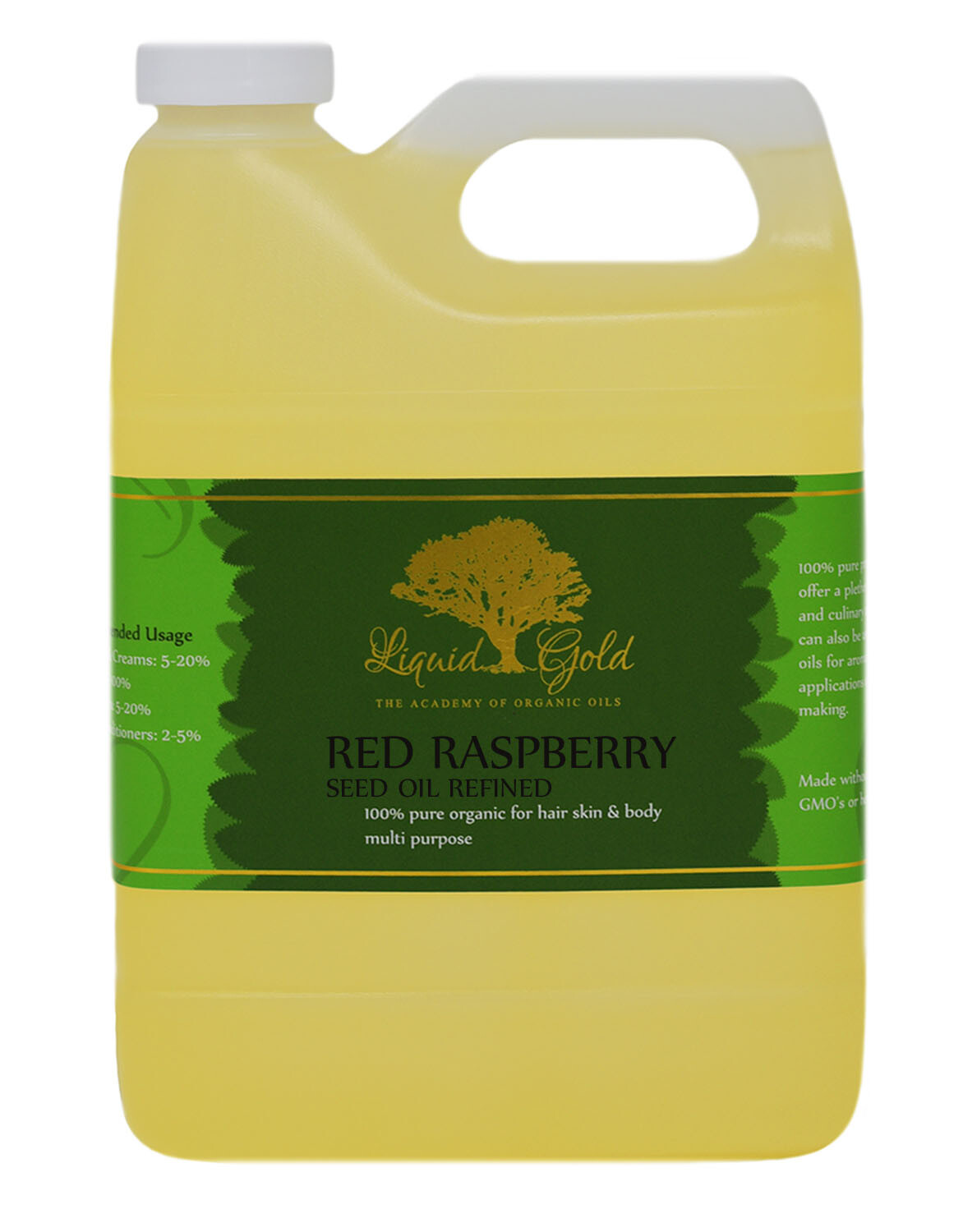 32 oz Liquid Gold Red Raspberry Seed Oil Refined Organic Skin Hair and Health