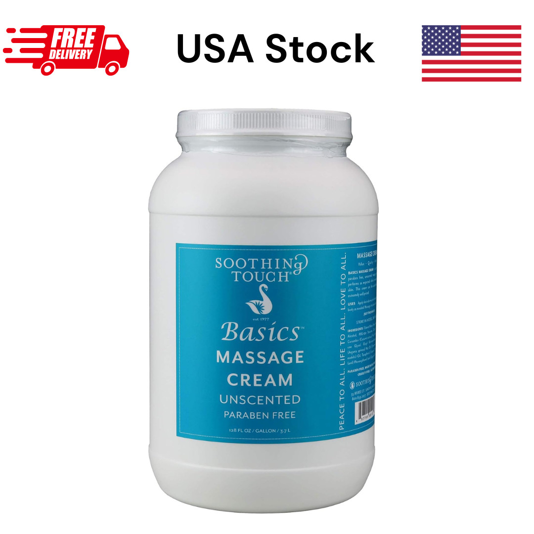 Soothing Touch Basics Massage Cream Original Unscented 1 Gallon 128 Fl Ounce