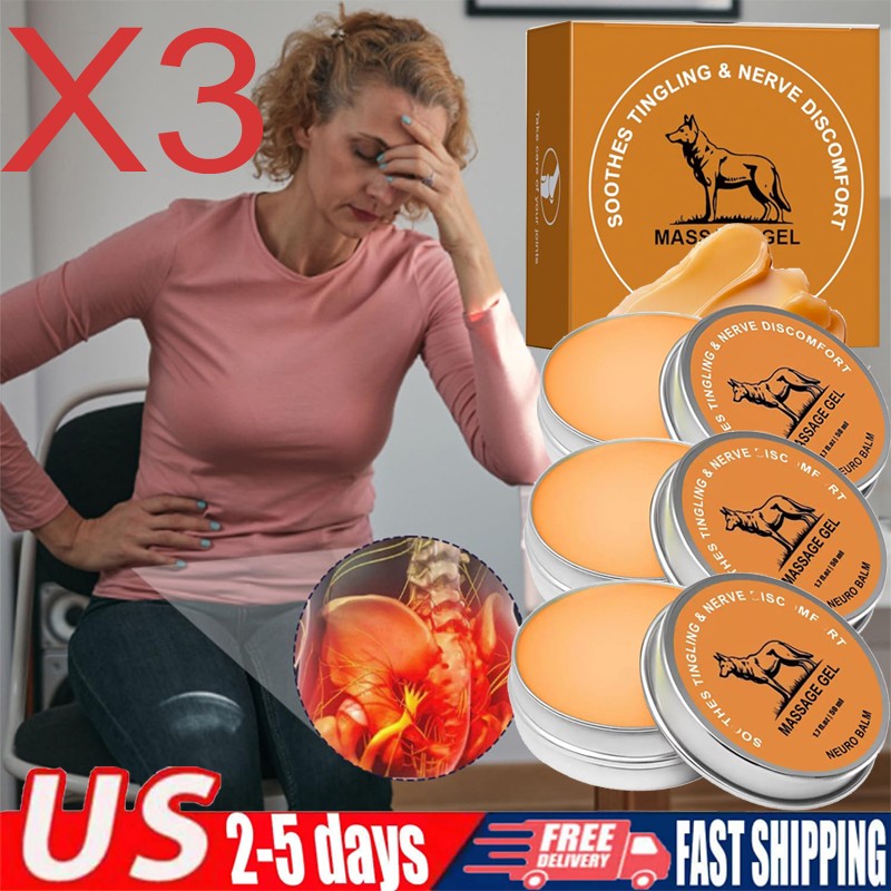3X Therawolf Neuro Balm, Joint Care Soothing Cream,Herbal Cooling Soothing Cream