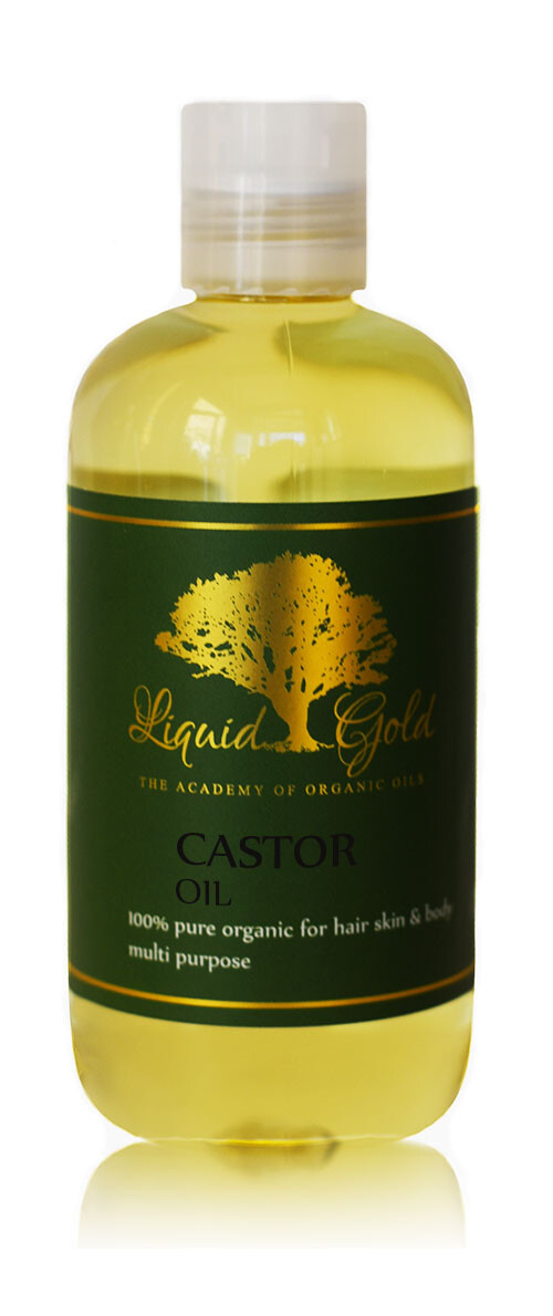 Liquid Gold Castor Oil Pure & Organic for For Skin Hair and Health 8 oz